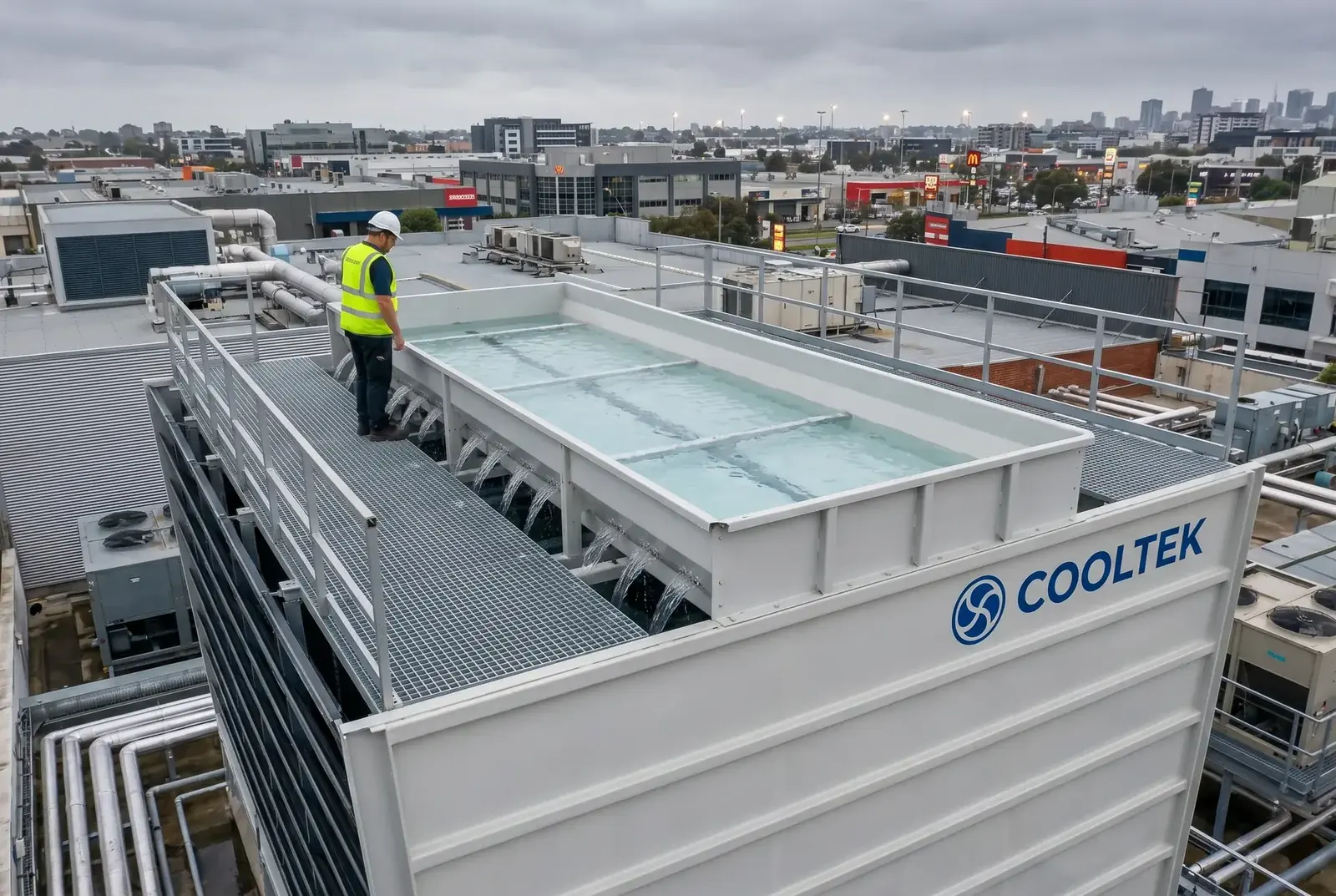 LHR cooling tower QCVN noise compliance commercial building